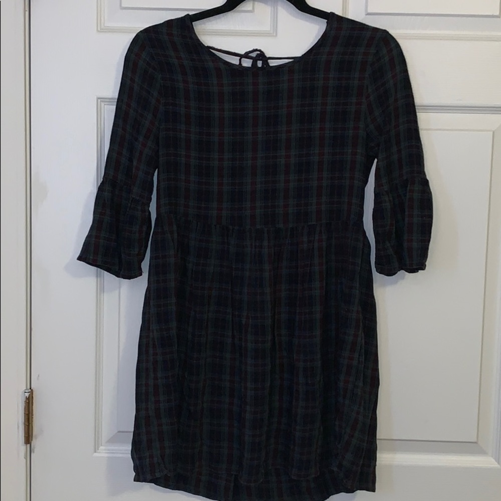 Plaid Babydoll Dress
